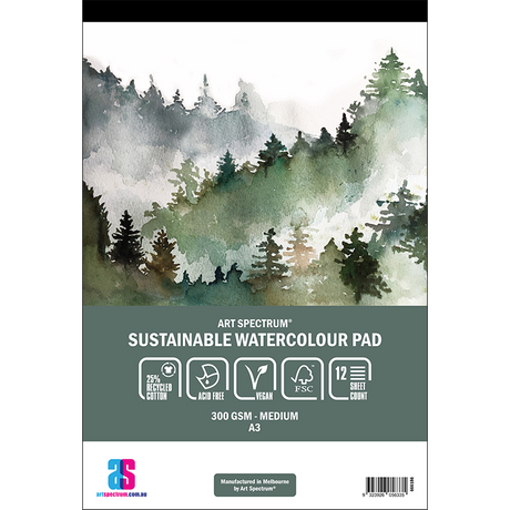 Art Spectrum Sustainable Watercolour Pad 300gsm Cold Press 25% Cotton