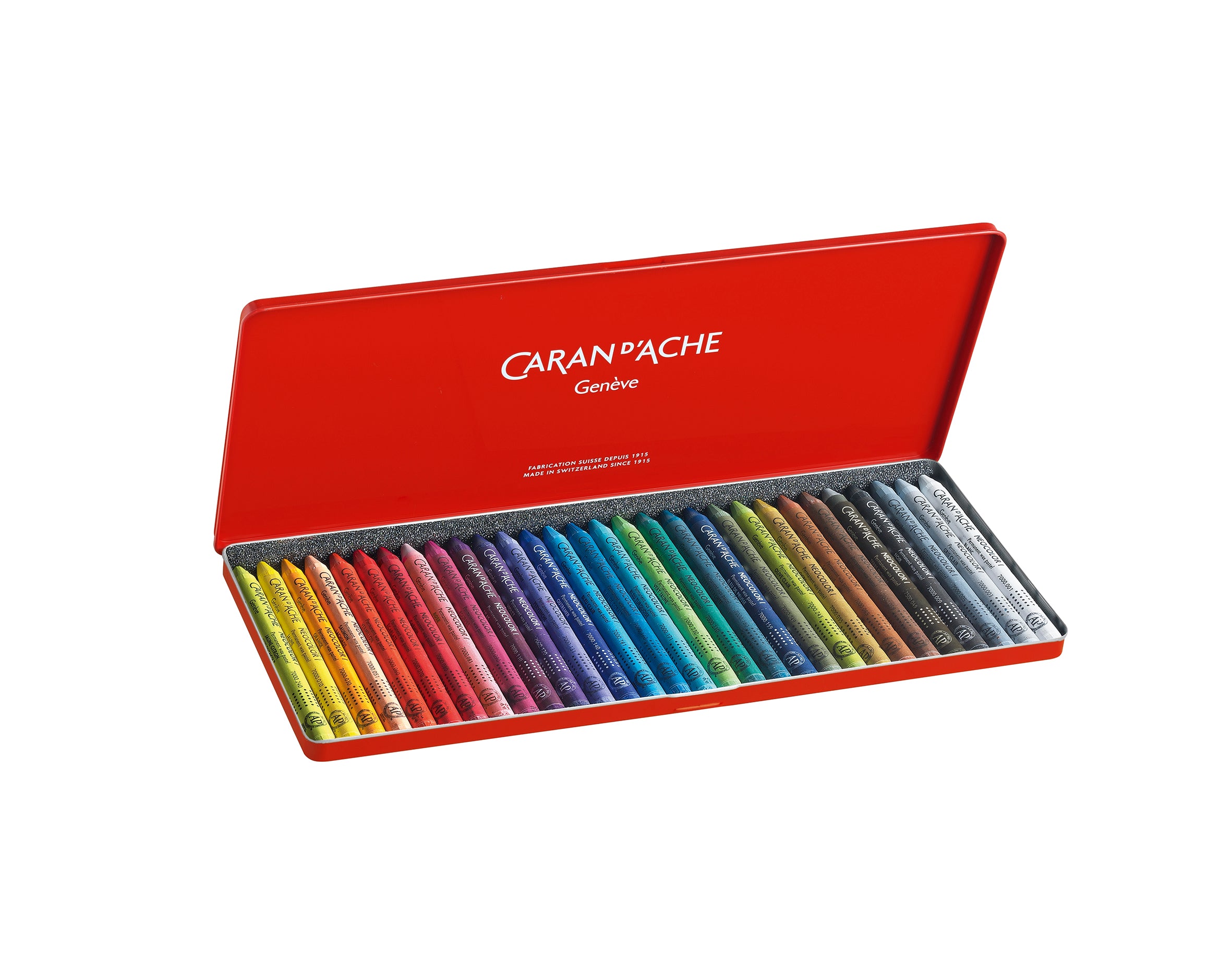 Caran d'Ache Neocolor I Water-Resistant Wax Pastels Tin 30 – The