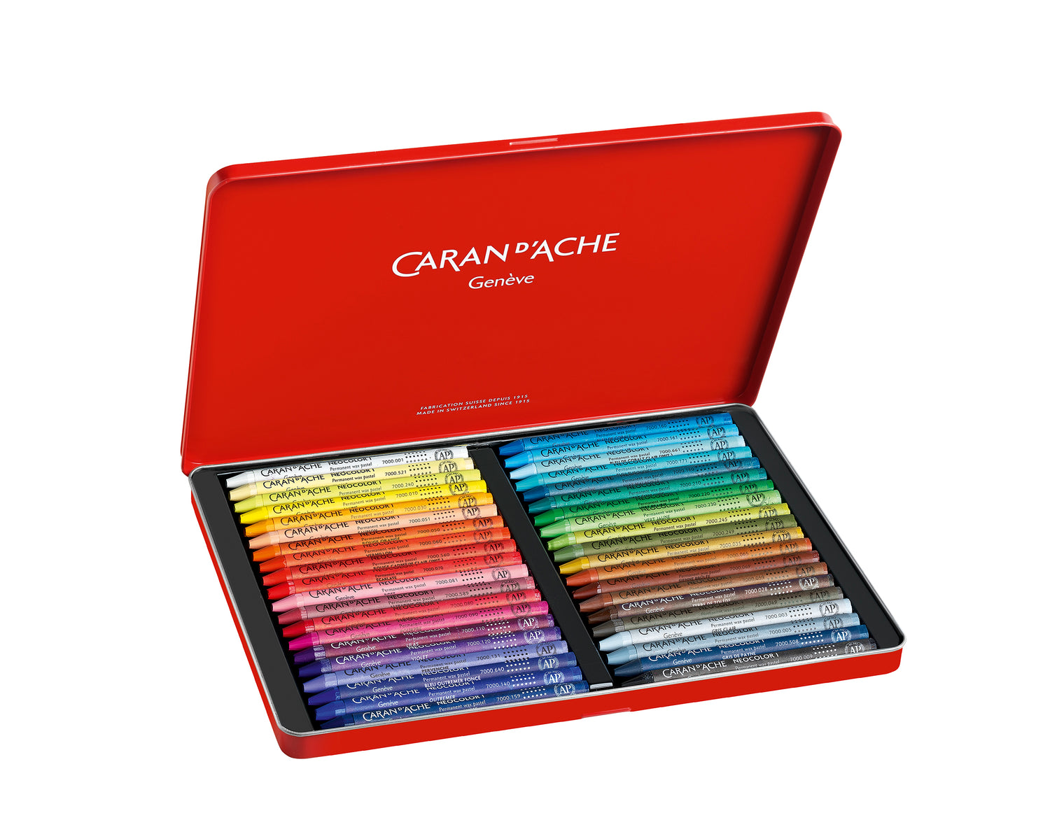 Caran d'Ache Neocolor I Water-Resistant Wax Pastels Tin 40