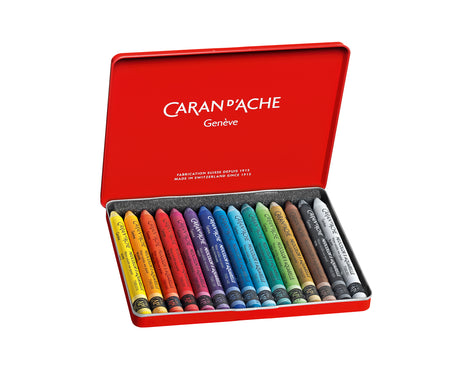 Caran d'Ache Neocolor II Water-Soluble Wax Pastel Tin 15