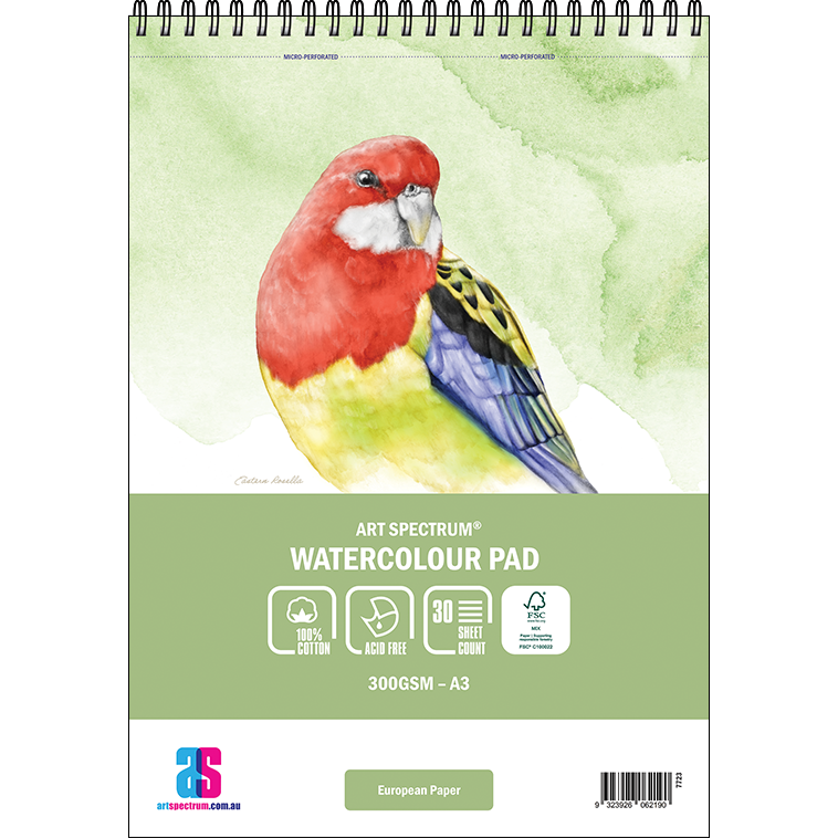 Art Spectrum Watercolour Spiral Bound Pad 300gsm 100% Cotton