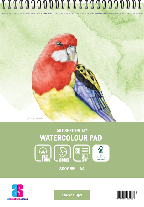Art Spectrum Watercolour Spiral Bound Pad 300gsm 100% Cotton