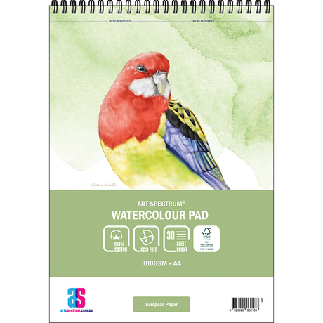 Art Spectrum Watercolour Spiral Bound Pad 300gsm 100% Cotton