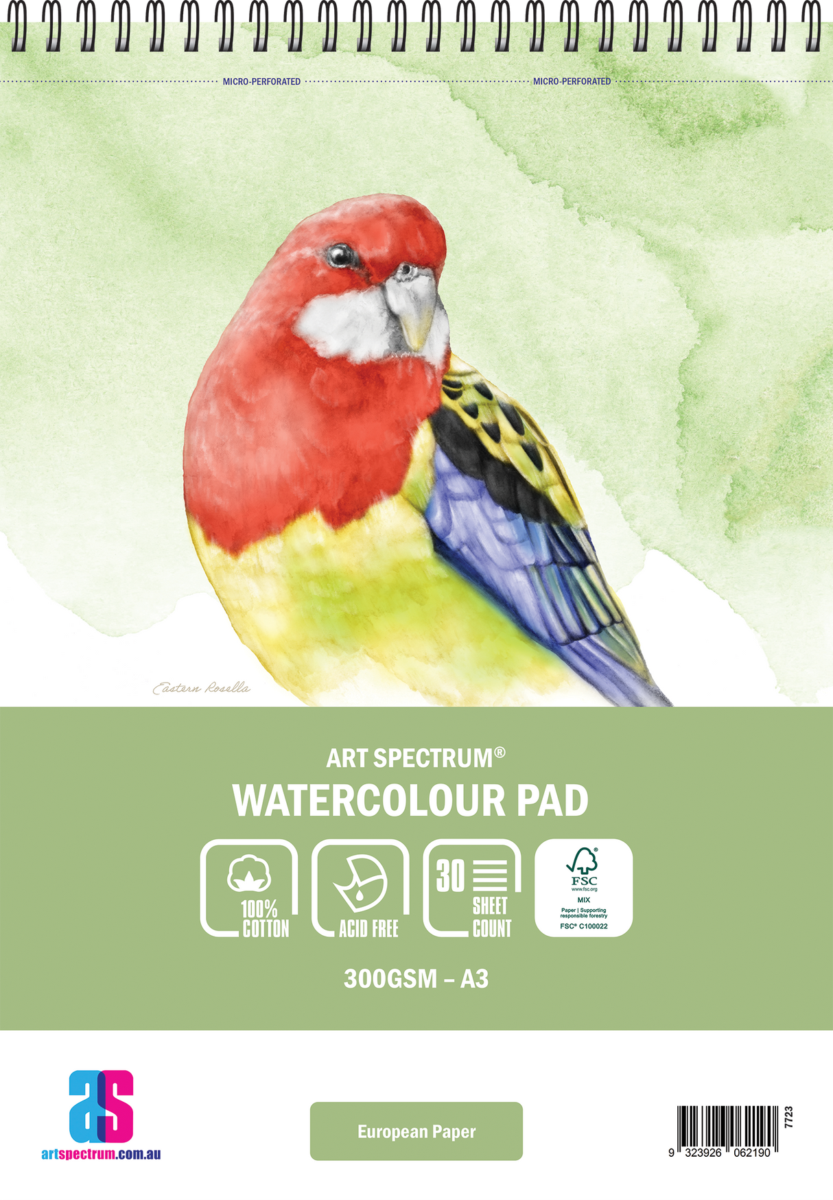 Art Spectrum Watercolour Spiral Bound Pad 300gsm 100% Cotton