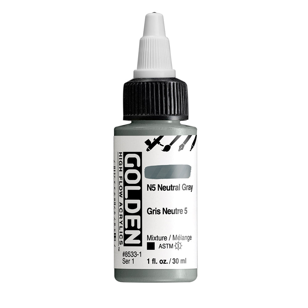 Golden High Flow Acrylic Paint 30ml Bottles