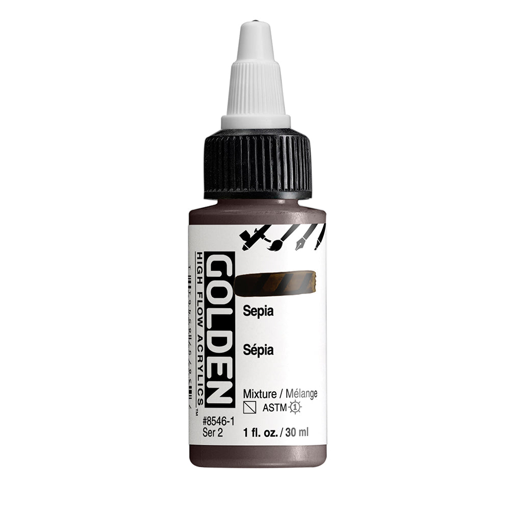 Golden High Flow Acrylic Paint 30ml Bottles