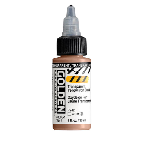 Golden High Flow Acrylic Paint 30ml Bottles
