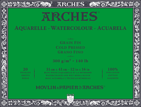 Arches 100% Cotton Watercolour Blocks