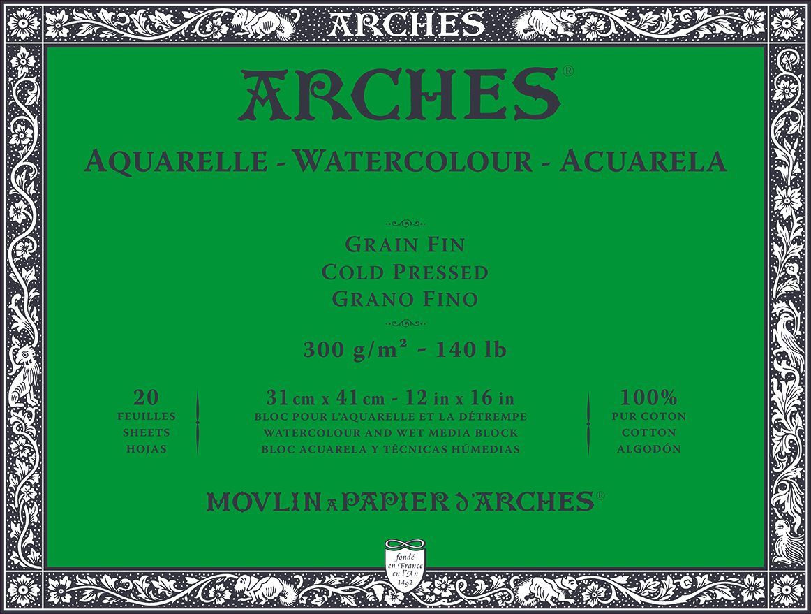 Arches 100% Cotton Watercolour Blocks