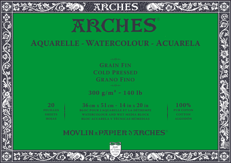 Arches 100% Cotton Watercolour Blocks