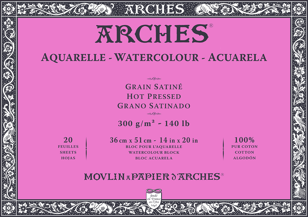 Arches 100% Cotton Watercolour Blocks