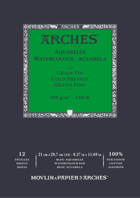 Arches 100% Cotton Watercolour Pads