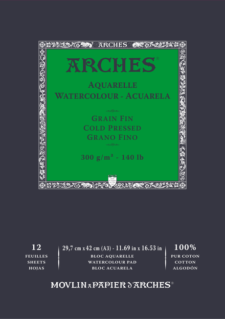 Arches 100% Cotton Watercolour Pads