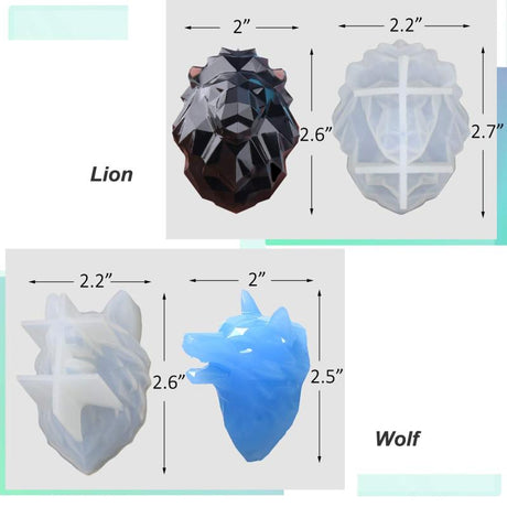 MAD Animal Resin Molds 7pcs #046