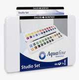 Aquafine Studio Tin Set of 48 + Brush