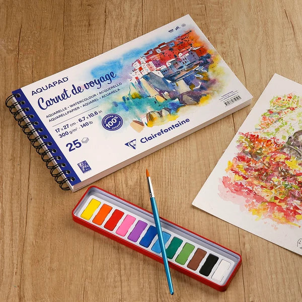 Clairefontaine AQUAPAD Spiral Travel Books