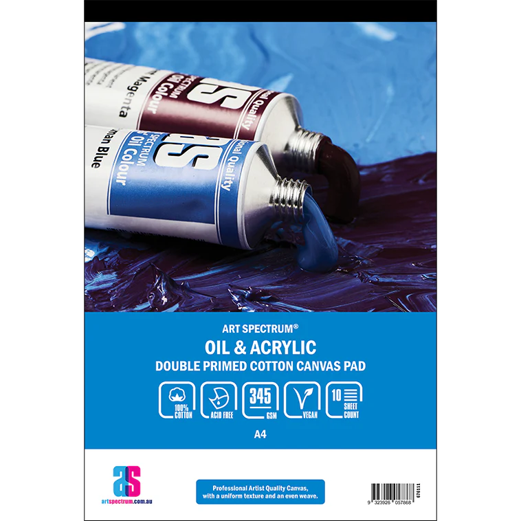 Art Spectrum Double Primed Cotton Canvas 345gsm Pads
