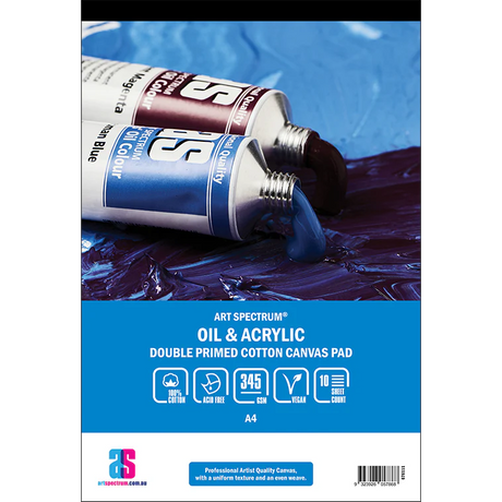 Art Spectrum Double Primed Cotton Canvas 345gsm Pads