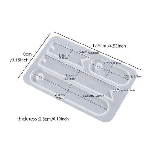 MAD Basic Bookmark Resin Molds #163