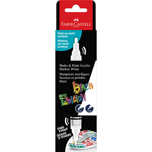 Faber-Castell Black Edition Acrylic Marker 1pc White