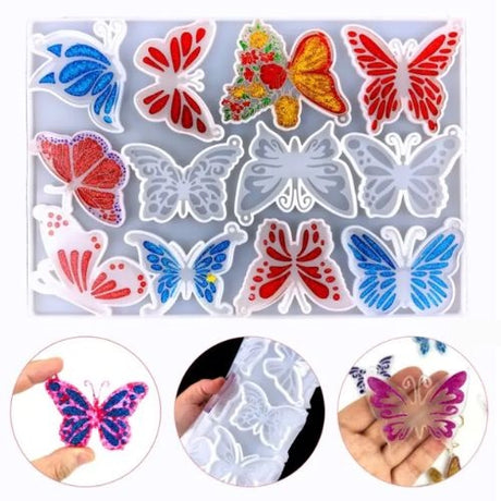 MAD 12 Butterflies Silicone Mold