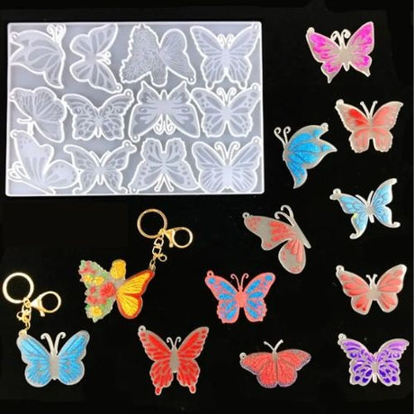 MAD 12 Butterflies Silicone Mold