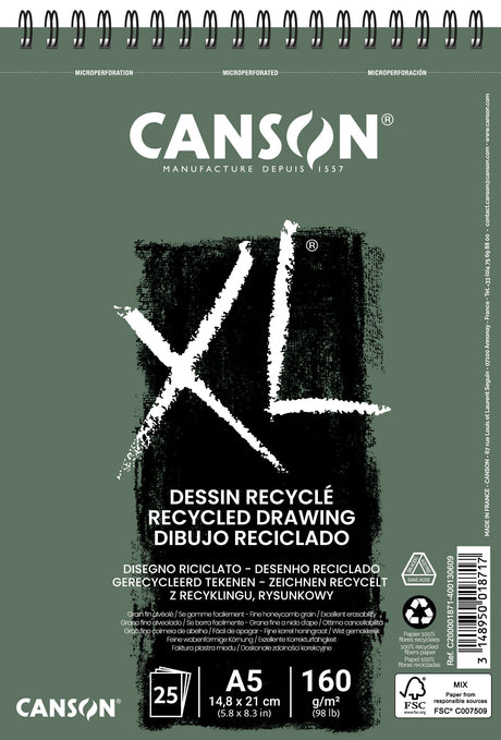 Canson XL® Drawing Recycled 160gsm