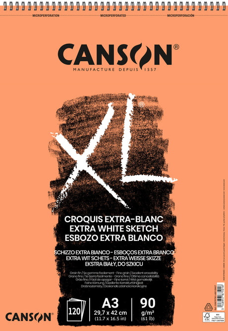 Canson XL® Sketch Extra-white 90gsm