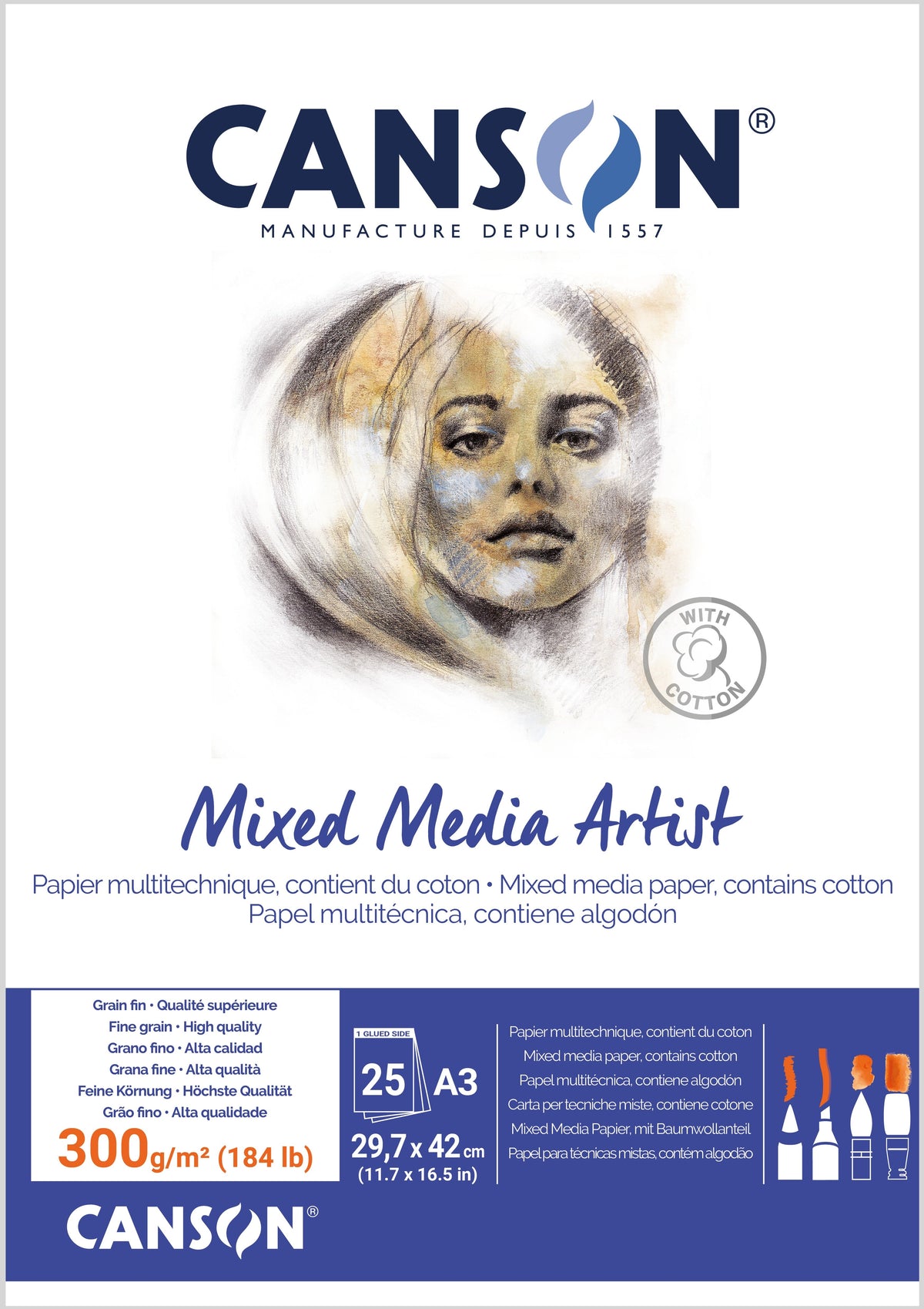 Canson Mixed Media Artist 300gsm Pads