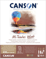 Canson Mi-Teintes Velvet 430gsm Pastel Paper Pads Brown Tones