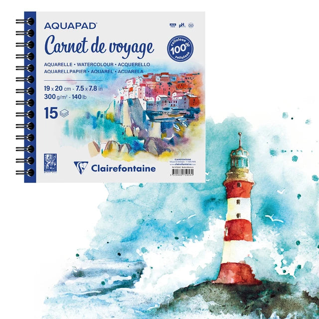 Clairefontaine AQUAPAD Spiral Travel Books
