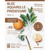 Clairefontaine Aquapad Pre‑Drawn Watercolour Pads