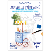 Clairefontaine Aquapad Pre‑Drawn Watercolour Pads