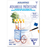 Clairefontaine Aquapad Pre‑Drawn Watercolour Pads