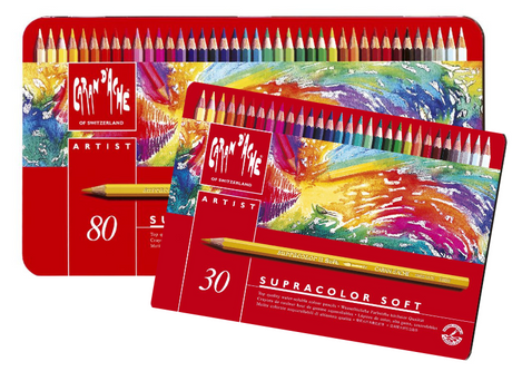 Caran d'Ache Supracolor Aquarelle Metal Tin Set of 80 (3888-380)