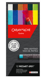 Caran d'Ache NEOART Wax Oil Pastel Set of 12