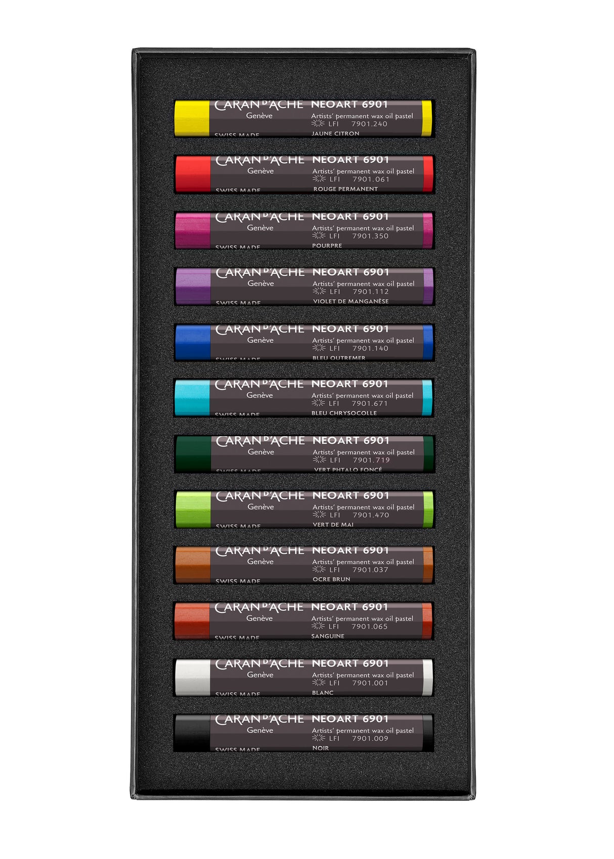 Caran d'Ache NEOART Wax Oil Pastel Set of 12