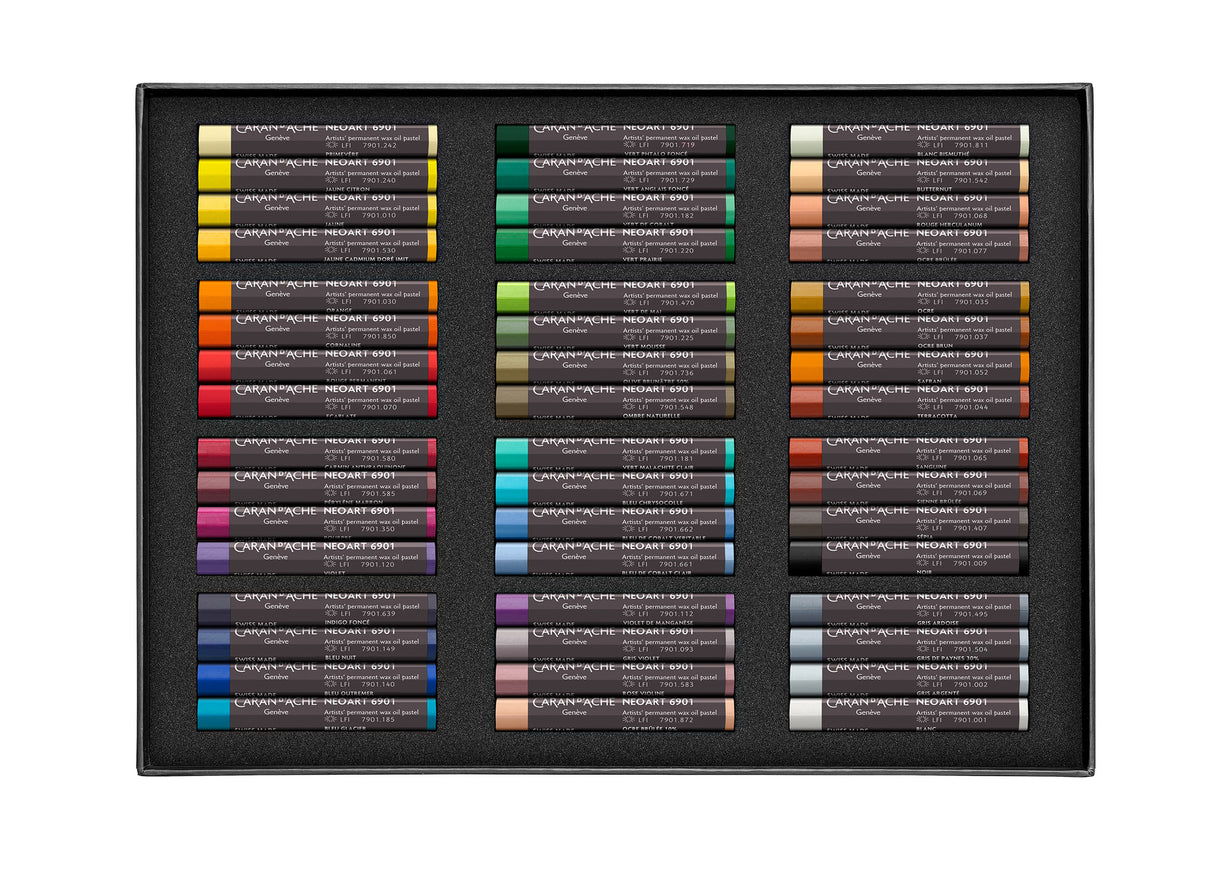 Caran d'Ache NEOART Wax Oil Pastel Set of 48