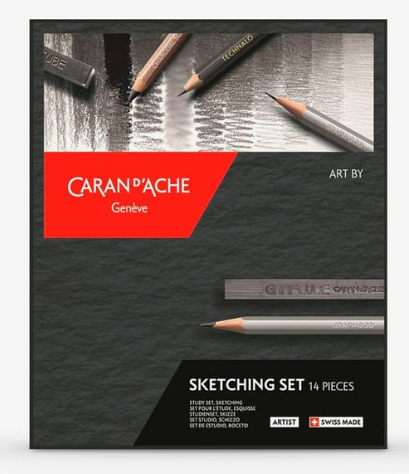 Caran d'Ache Grafwood Sketching Set 14 pieces - 776.714