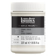 A white plastic jar of Liquitex Professional Acrylic Mediums in Ceramic Stucco, featuring a black and gray label with white text.
