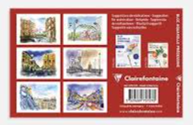 Clairefontaine Watercolor Pre-Drawn Pad 300gsm - Cityscapes