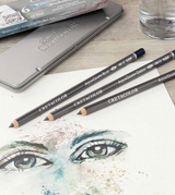 Cretacolor AquaGraph Blue Artists' HB Pencil Box 3 pieces