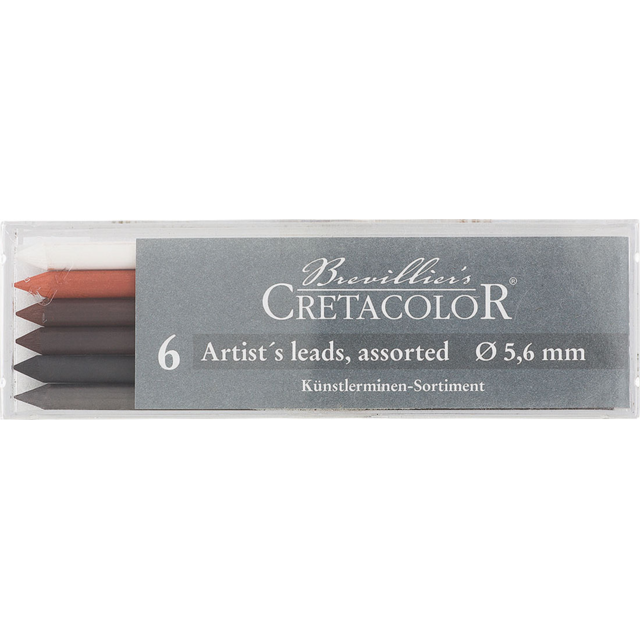 Cretacolor Assorted Artists' Leads 6pk