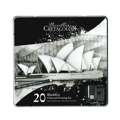 Cretacolor Opera House Black Box Drawing Set 20pc