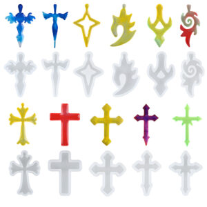 MAD Cross Pendant Earring/Jewellery Molds #111
