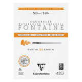 Clairefontaine Extra White Watercolour Pad 300gsm Hot Press
