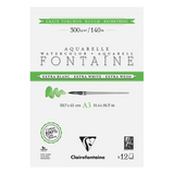 Clairefontaine Extra White Watercolour Pad 300gsm Rough Grain