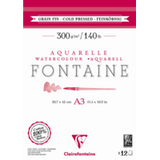 Clairefontaine Natural White Watercolour Pad 300gsm Cold Press