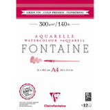 Clairefontaine Natural White Watercolour Pad 300gsm Cold Press