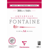 Clairefontaine Natural White Watercolour Pad 300gsm Cold Press